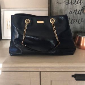 EUC Navy Patent Kate Spade Bag